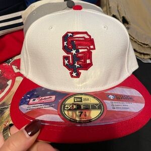 Custom Americans Flag SF Giants hat